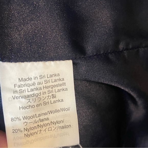 J. Crew Italian Stadium‎ Cloth Black Wool Cocoon Coat Size 4P Classic Fall - Picture 8 of 12